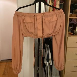 House of CB cropped cargo top size M